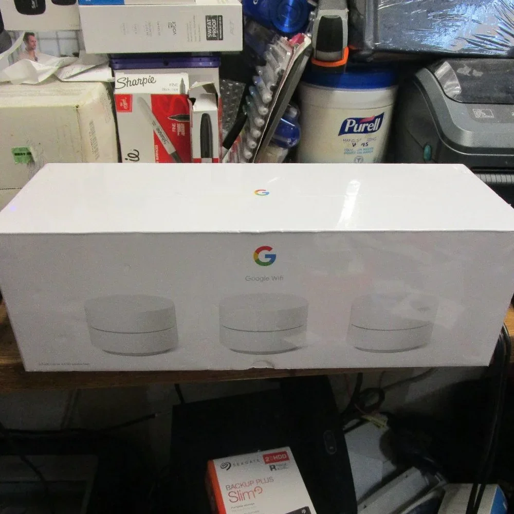 Google WiFi Whole Home System 3 Pack AC1200 Snow GA02434-US
